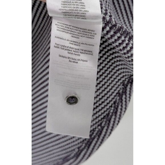 Columbia Women’s Long Sleeve Striped Henley‎ Purple White Waffle Knit Shirt Sz M - Picture 5 of 9